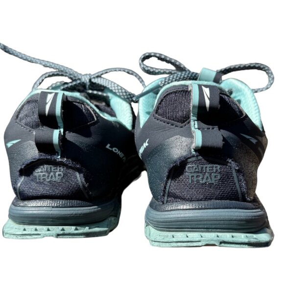 Altra Lone Peak 4.5 Women's Gray Teal Trail Hike Running Shoes Size 10 - Picture 7 of 15